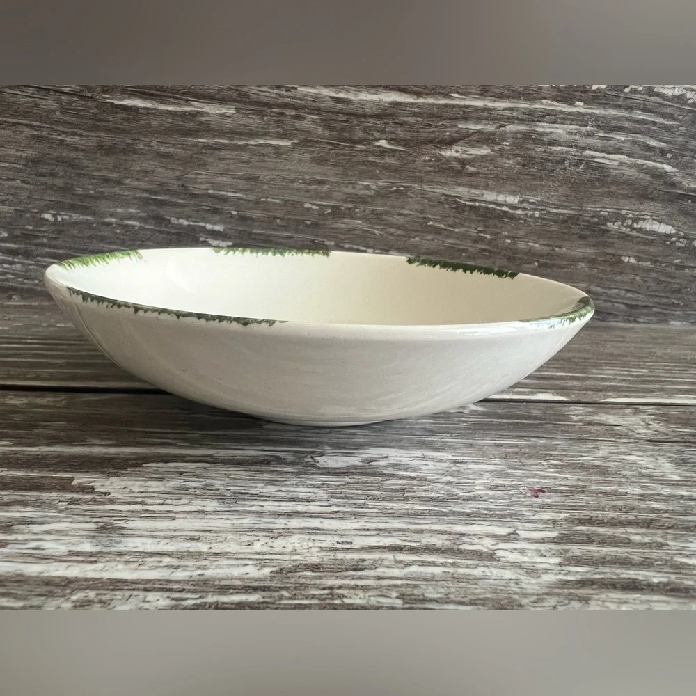 Blue Ridge Southern Pottery Decorative Strawberry‎ Sundae Shallow Bowl Vintage